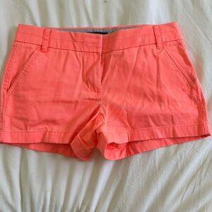 J Crew Chino Shorts 4” | Bright Orange | size 6